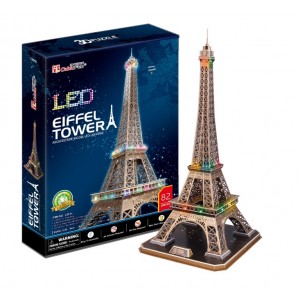 CubicFun 3D PUZZLE LED Eiffel Tower